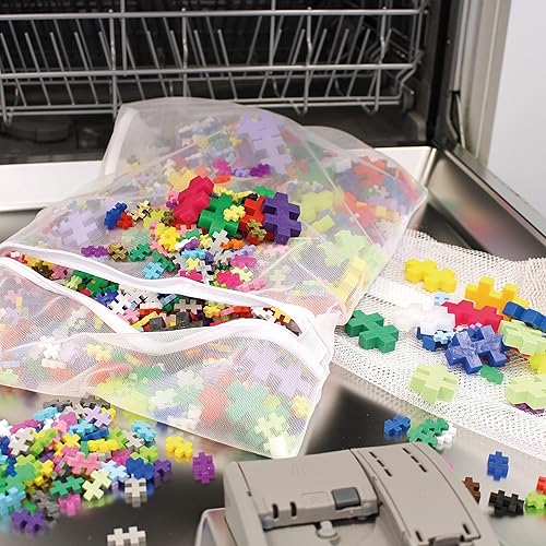 Miniatura 7 de PLUS PLUS - Mezcla de colores que brillan en la oscuridad, 70 piezas - Tallo de construcción de construcciónjuguete de vapor, mini bloques de