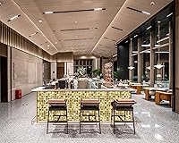 Vista 6 de 3D Wall Panels Golden 2x2 Metal Mosaic Tile Sheets Backsplash Accent Wall Gold Décor [5 Sheets]