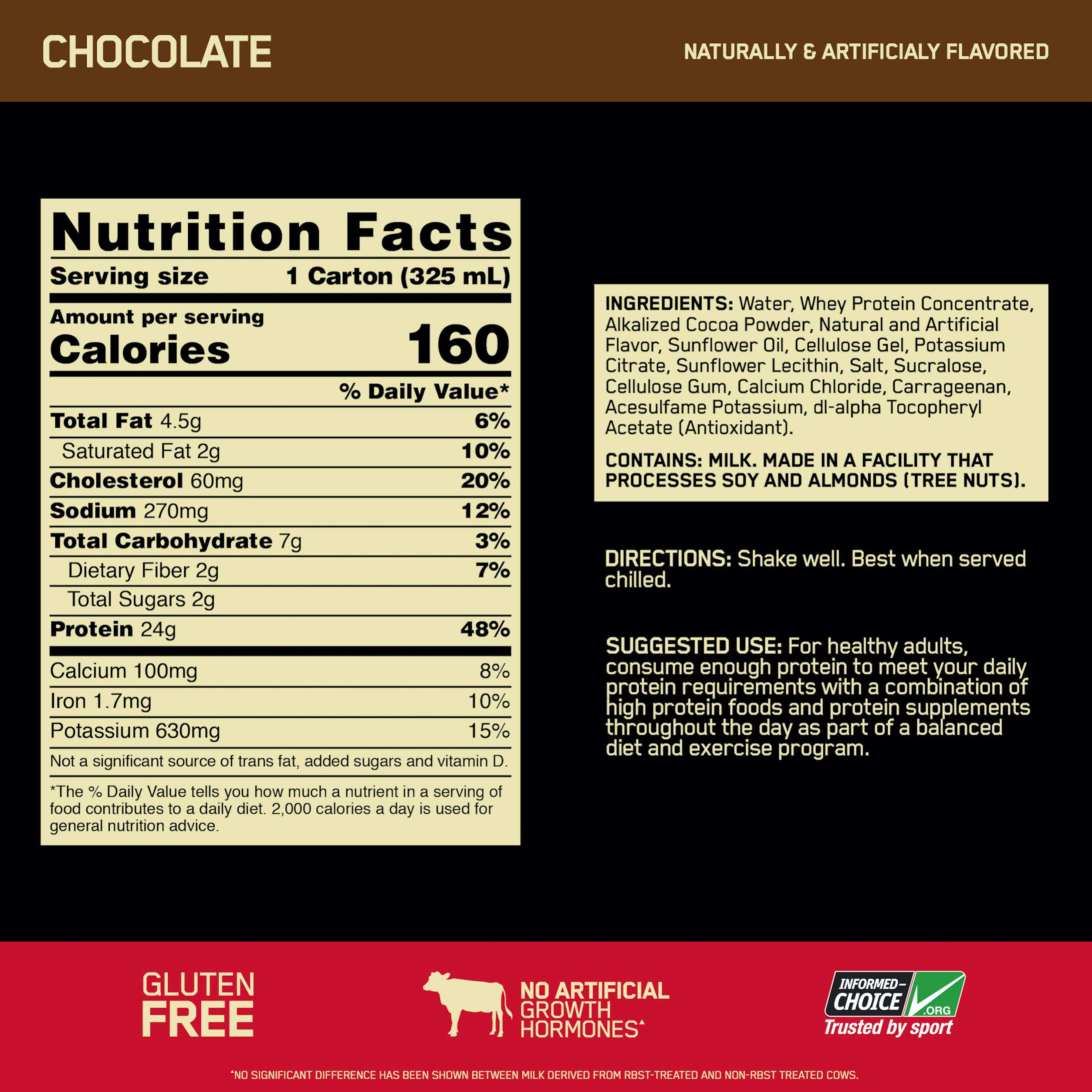 Optimum Nutrition Gold Standard 100 Whey Protein Shake, Ready to Drink