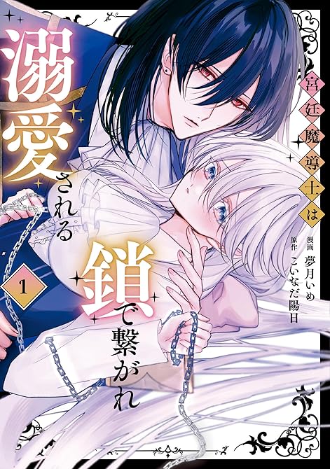 『宮廷魔導士は鎖で繋がれ溺愛される１』の表紙イラスト 電子書籍 漫画