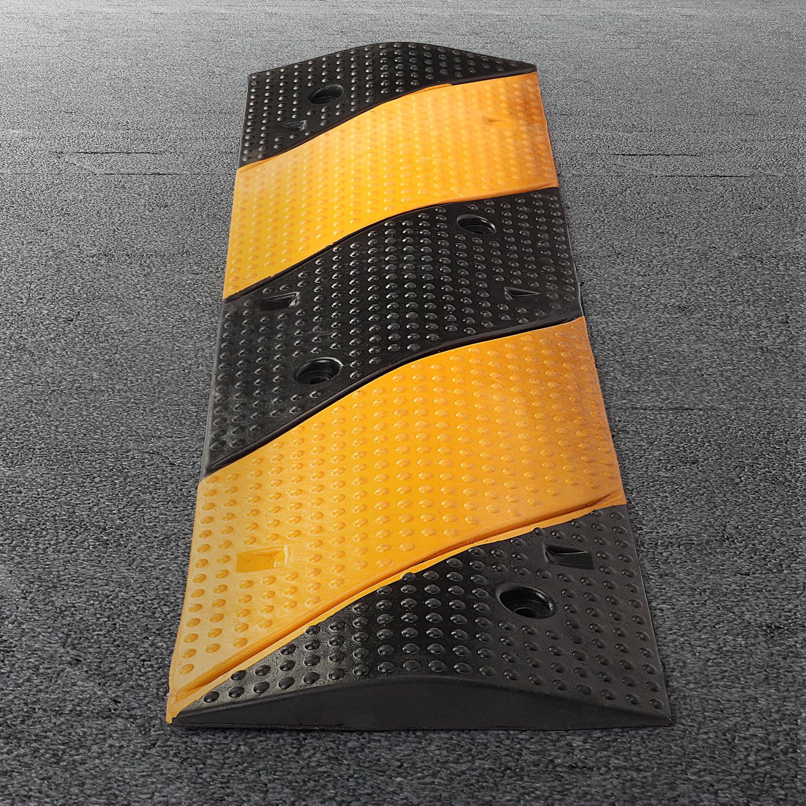 Soglia stradale, lunghezza traversata limite di velocità, 1 m, soglia di velocità antiscivolo, soglia di velocità giallo/nero