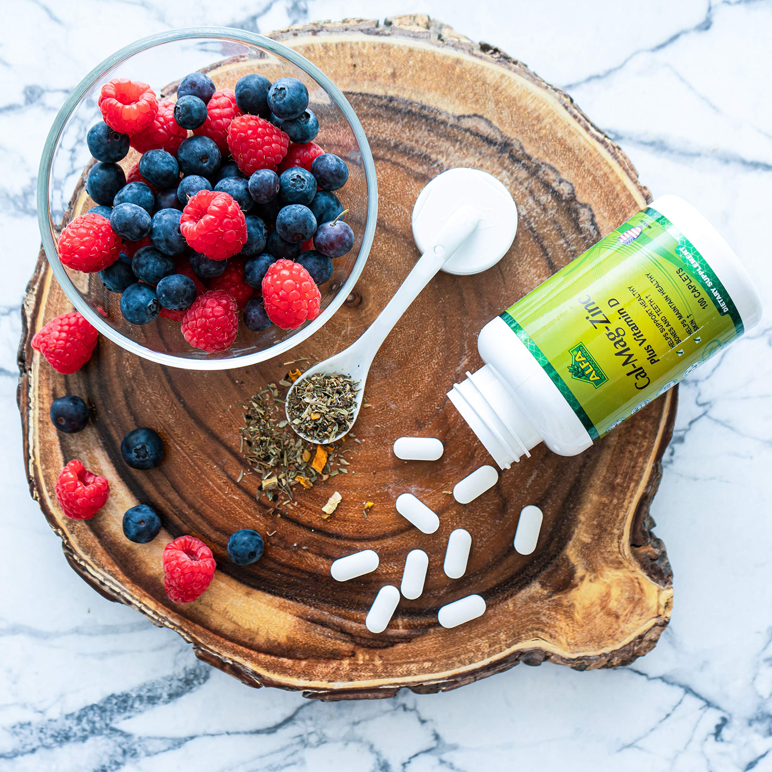 Calcium Magnesium Zinc Plus Vitamin D by Alfa Vitamins Calcium