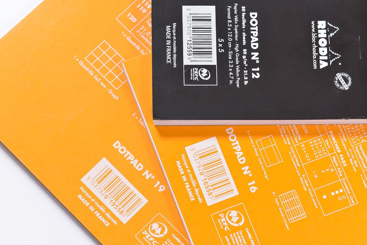 RHODIA(ロディア) Rodia cf38559 Notepad Dot Pad No. 38 Dot Ruled, Black