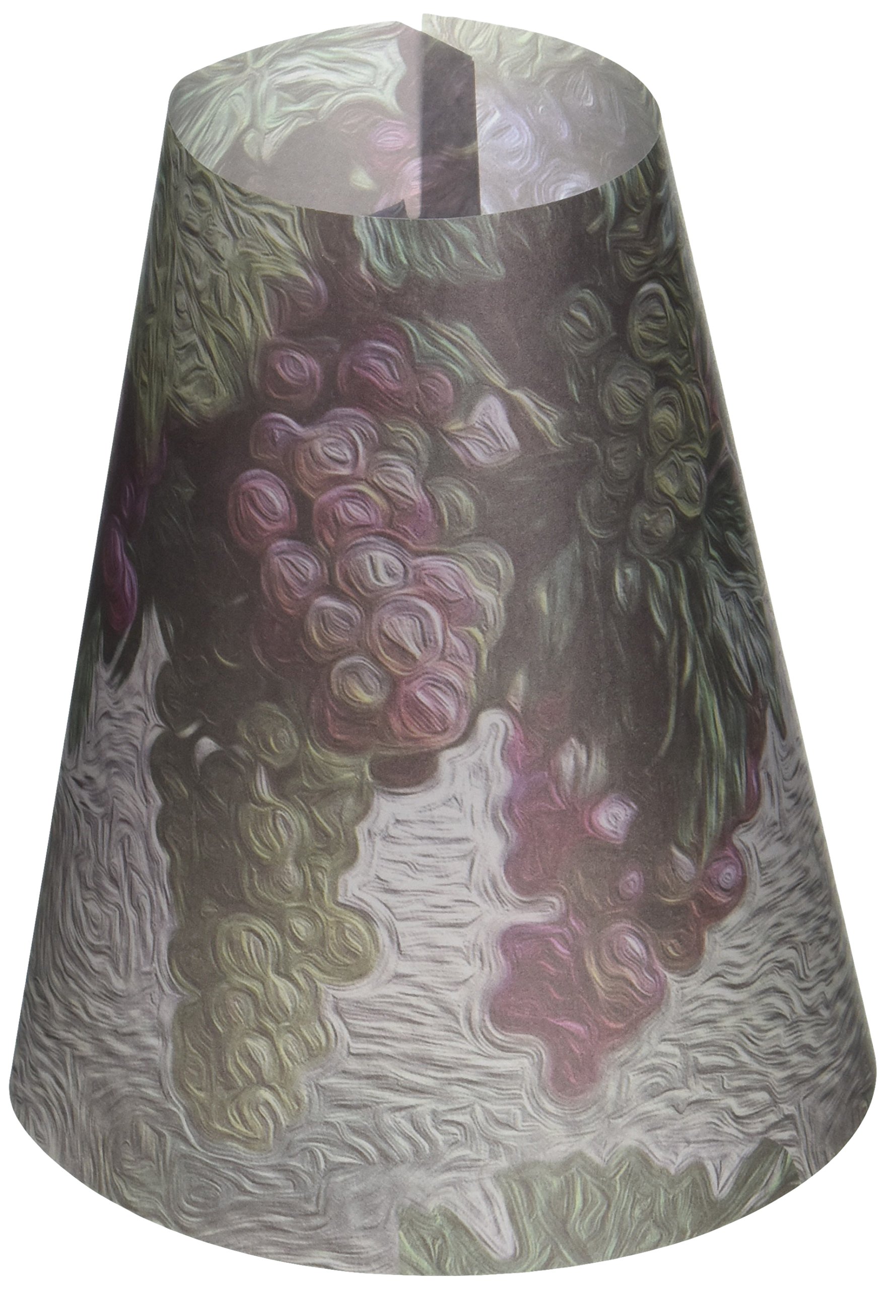 Photophore de table vin raisins et son abat-jour en verre thé lumière (Pack de 20 pièces)