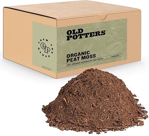 Old Potters Musgo de turba orgánico orgánico y natural musgo para plantas en maceta y inicio de semillas mejora la calidad del suelo jardinería