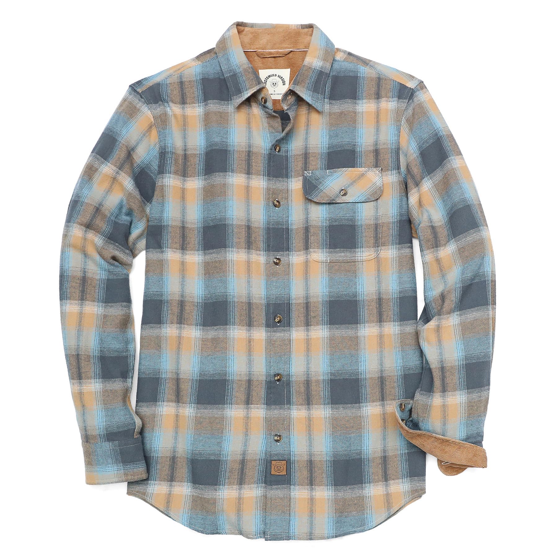 Dubinik® FlanellHemd Herren Herren Hemd Kariert FlanellHemd Herren Winter Warme Arbeitshemd
