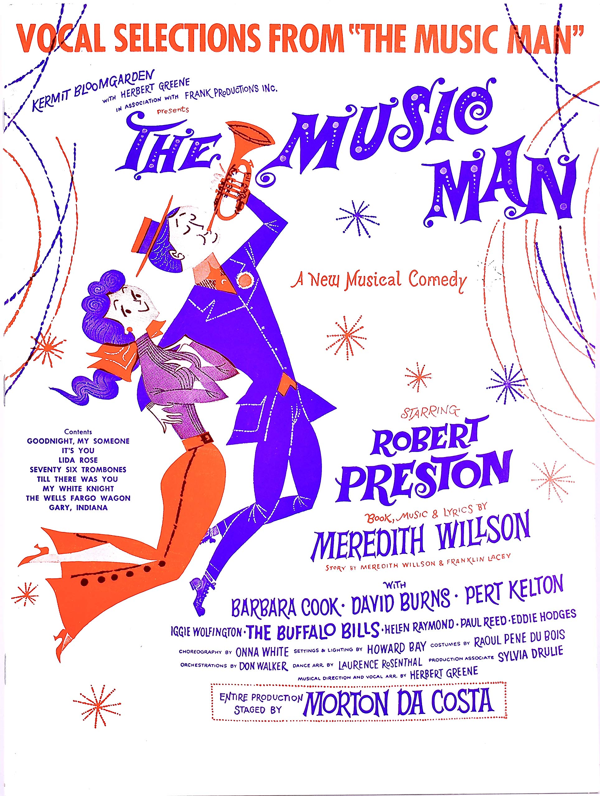 Vocal Selections From "The Music Man" By Meredith Willson | Songbook for Piano, Vocal and Guitar | Classic Broadway Sheet Music with 8 Beloved Songs for Performers, Students and Music Teachers