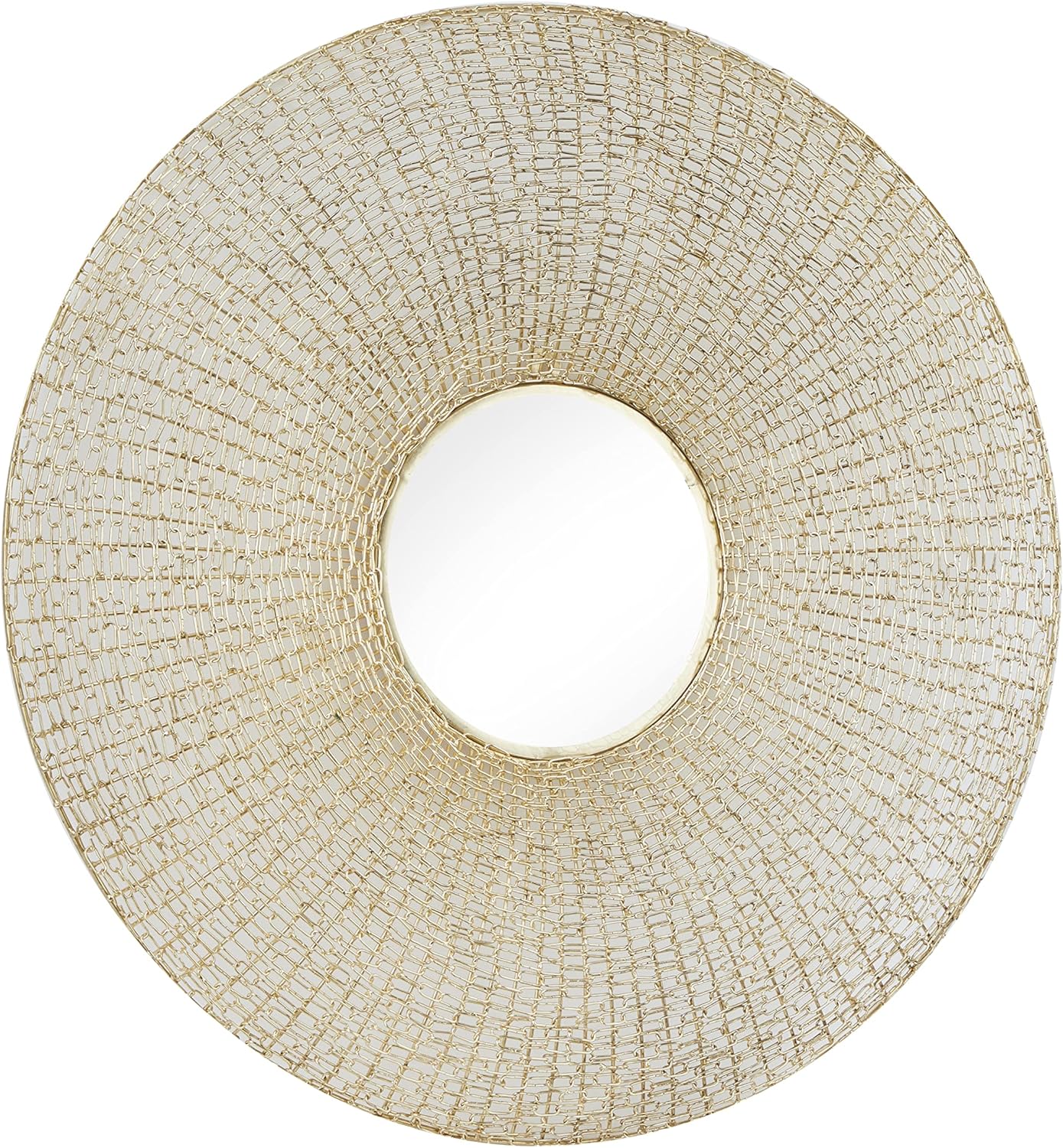 Deco 79 Metal Starburst Wall Mirror, 36" x 3" x 36", Gold