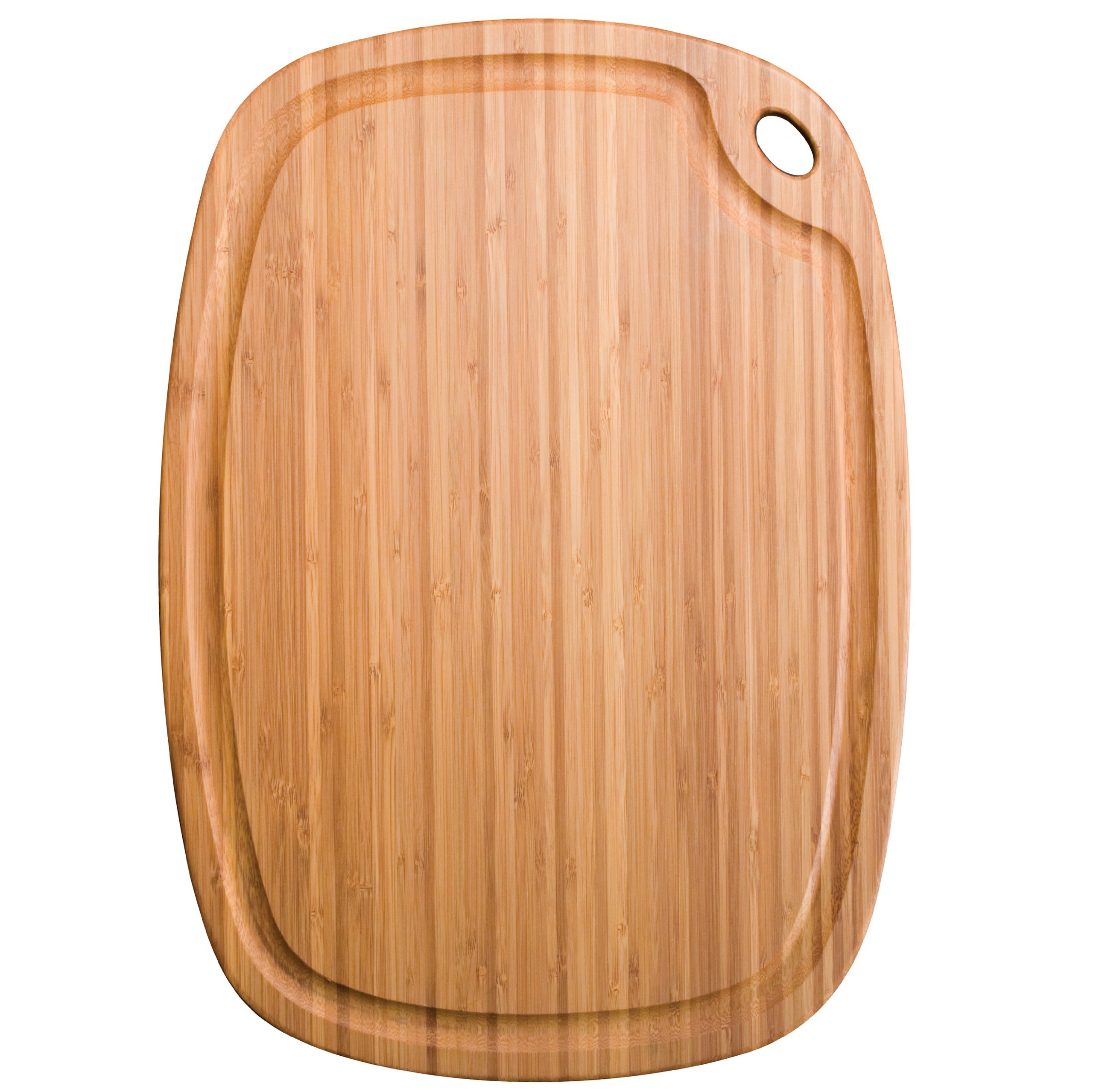 Totally Bamboo BA202228 Planche à découper Greenlite avec rigole en bambou compatible lave-vaisselle 52 x 37 cm
