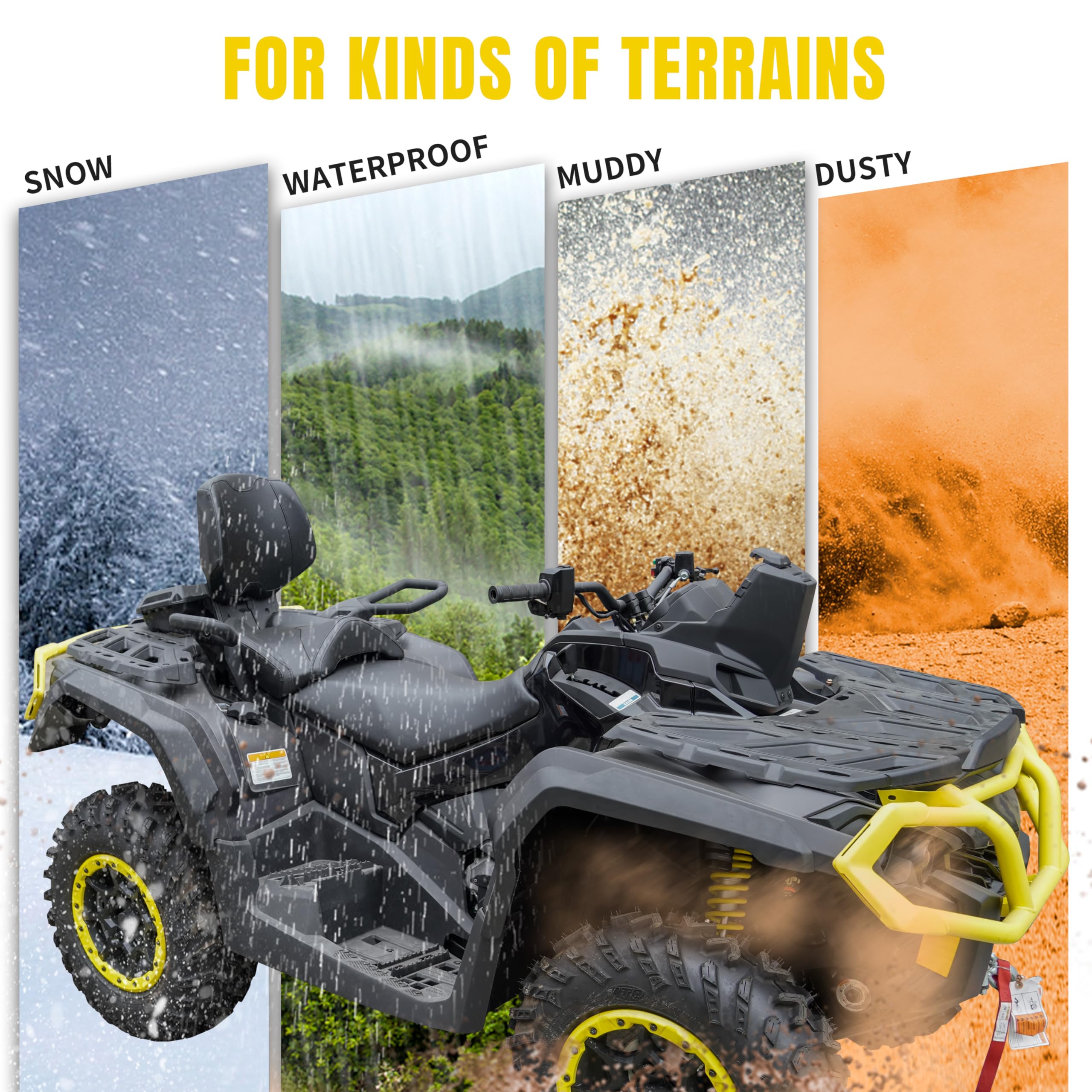 SAUTVS Kotflügel-Schmutzfänger für Can-Am Outlander 500, 570, 650, 800R, 850, 1000, Max 2013–2021, Zubehör (ersetzt #715001764)