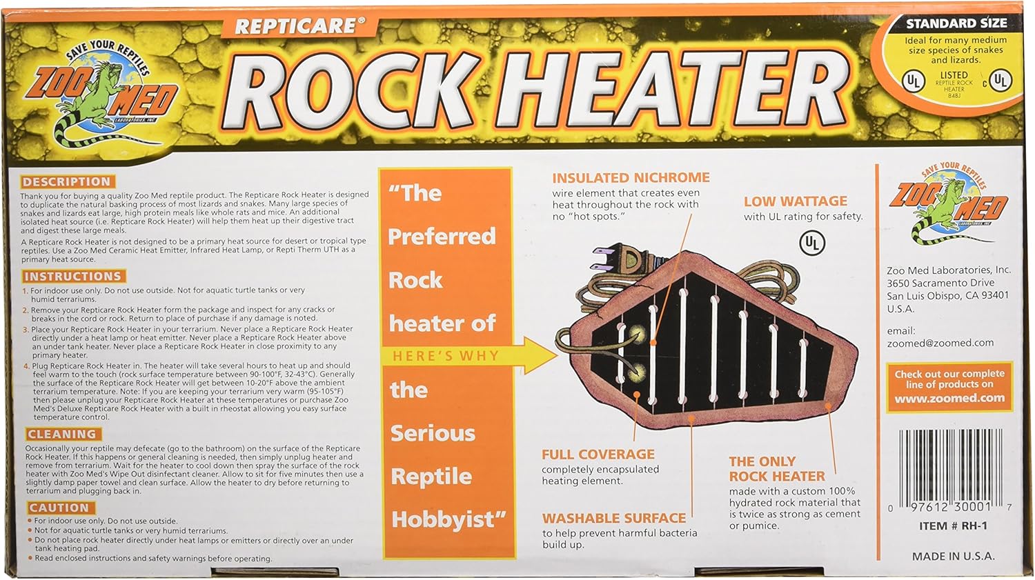 Zoo Med Repticare Standard Rock Heater (Pack of 2)