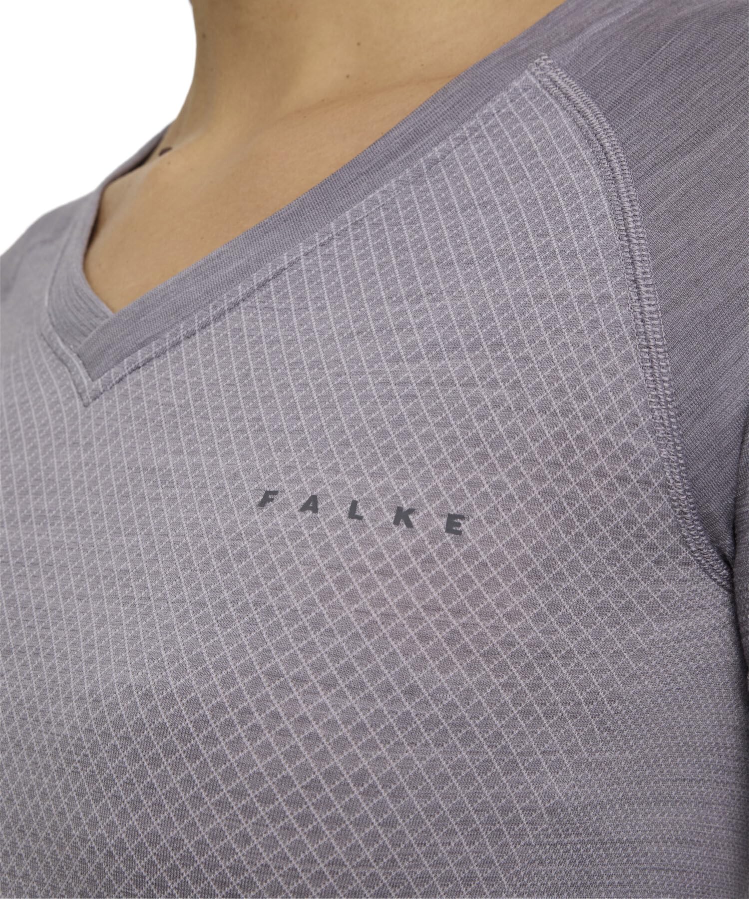 FALKE Damen Wool-Tech Light V Neck Funktionsshirt Langarm atmungsaktiv klimaregulierend geruchshemmend nachhaltige Wolle Funktionsmaterial warme und kalte Temperaturen Funktionsunterwäsche 1 Stück | aus Merinowolle für warme bis kalte Temperaturen