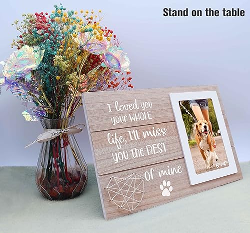 Miniatura 5 de NZY Regalo de condolencia, regalos de pérdida de mascotas, regalos de duelo, pérdida de perro, pérdida de mascota, marco de fotos conmemorativo para