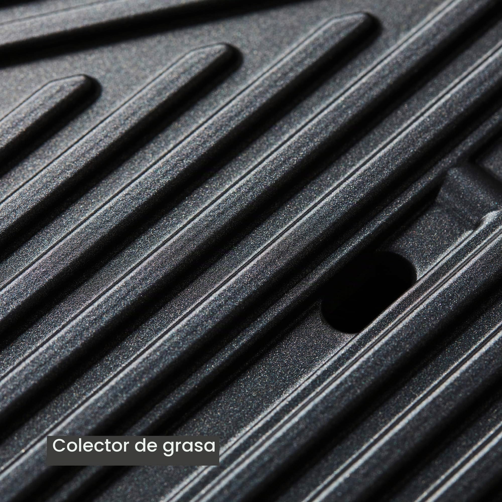 Barbecook barbacoa eléctrica Alexia 5011, barbacoa de balcón, negro, 59x49x97cm | Aluminio fundido. Acero lacado. Revestimiento antiadherente. Negro. 59 x 49 x 97 cm