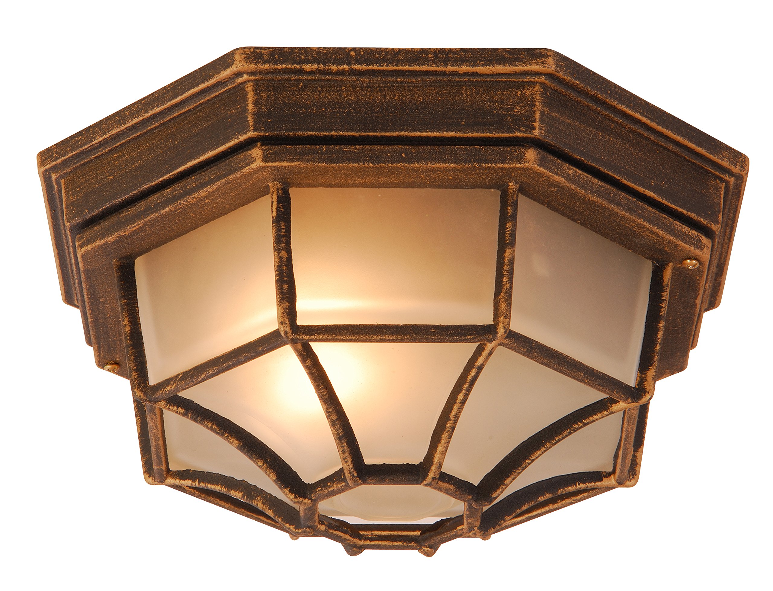 Globo E27 Perseus IP44 Outdoor Wall Light, Gold, 31213