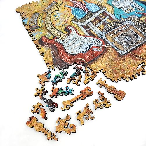 Miniatura 4 de FoxSmartBox - Rompecabezas de madera para adultos, piezas de forma única, fabricado en los Estados Unidos por FoxSmartBox - 212 piezas - Botella