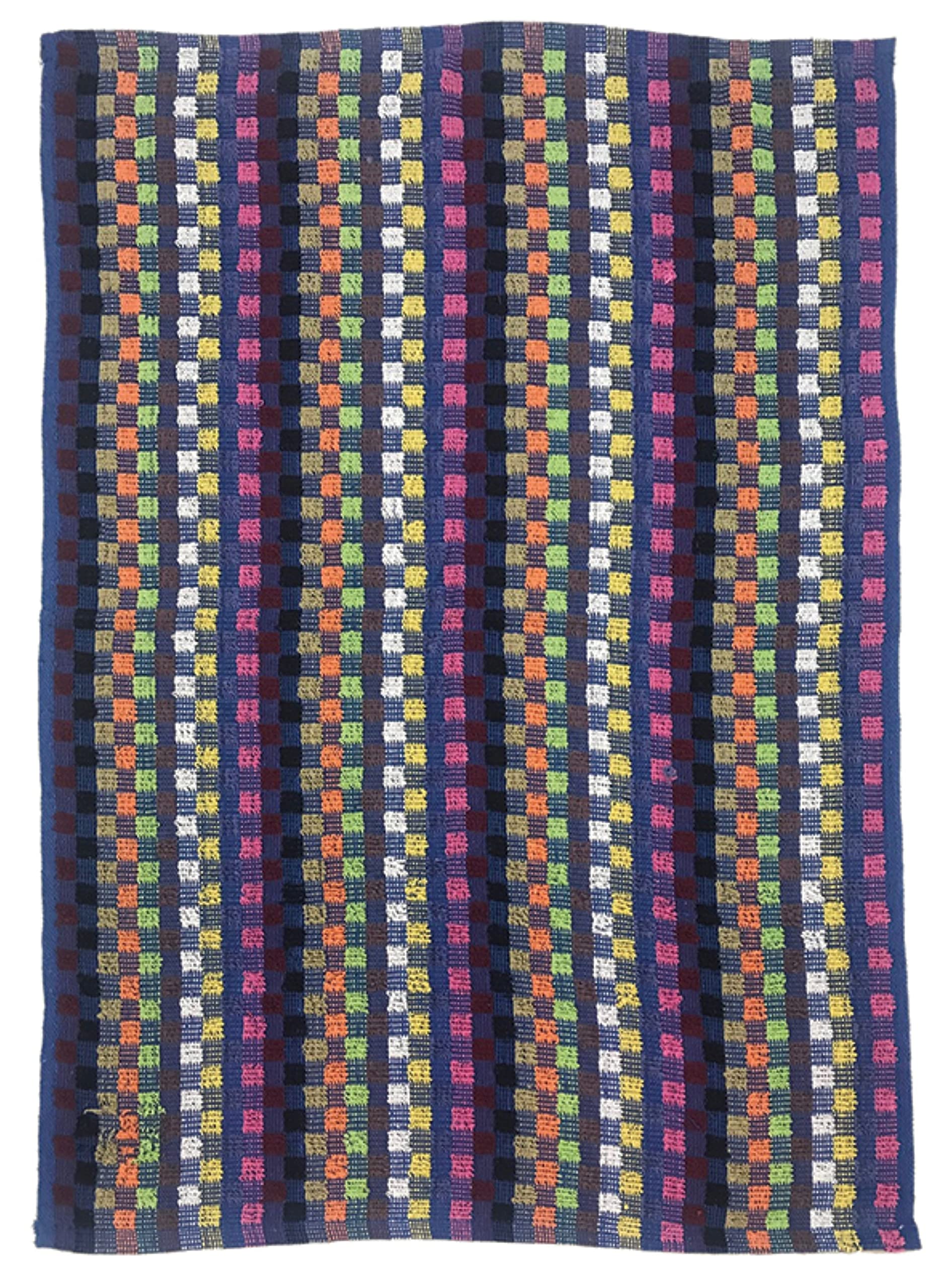 Jansons Direct Linens Two Pack 100% Cotton Multi Colour Check Hand Towel 50cm x 80cm