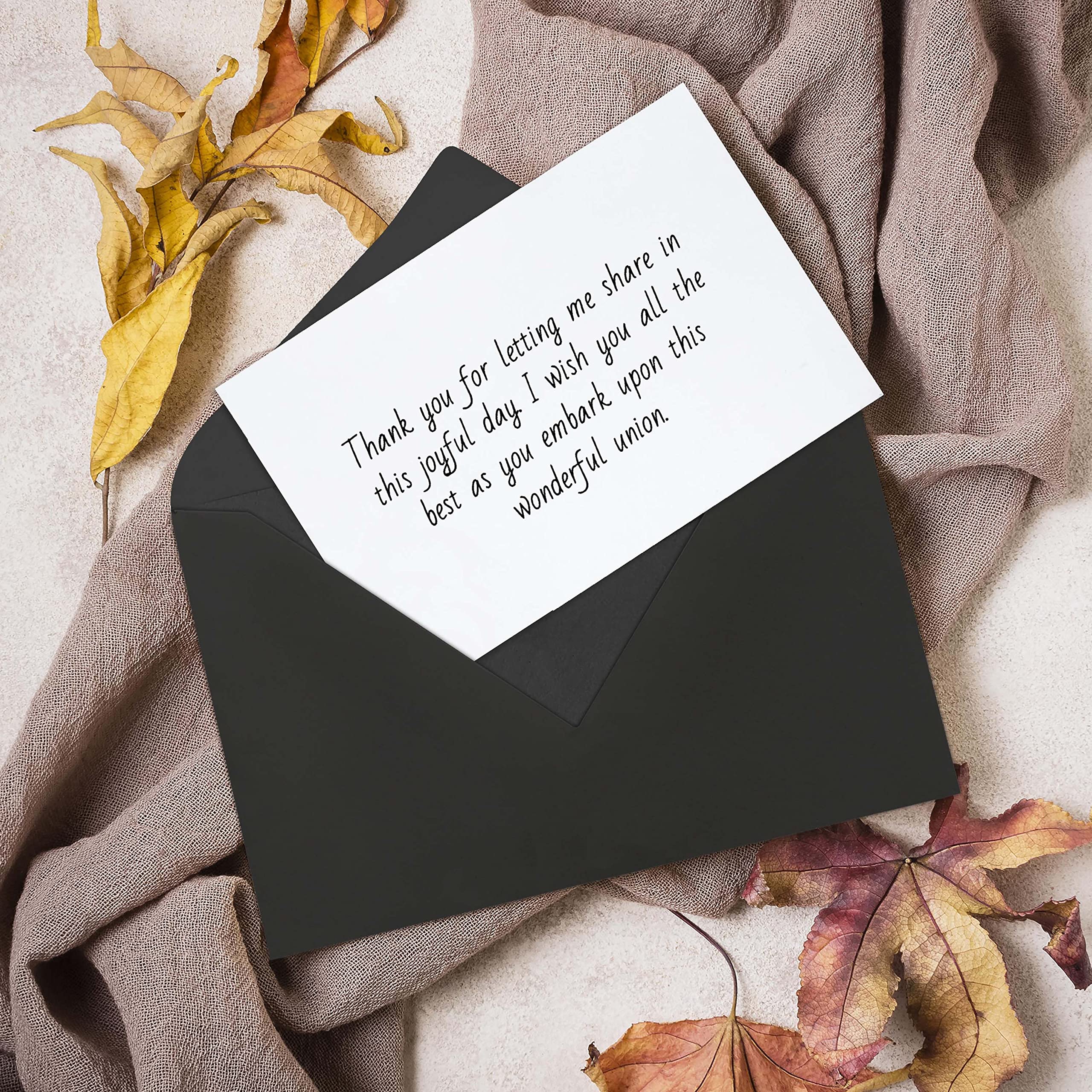 Darling Souvenir Czarne koperty zaproszone A7 (5 1/4 x 7 1/4) euro klapka V 80 funtów idealne na wesela, urodziny, zaproszenia, baby shower, kartki okolicznościowe - dostępne pakiety i kolory