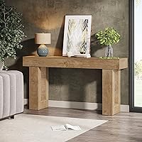 Vista 3 de Tribesigns Mesa consola de 63 pulgadas de largo, mesa rectangular de madera para sofá detrás del sofá, mesa de entrada de granja para entrada
