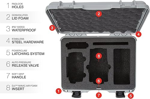 Miniatura 6 de Nanuk 909- Funda rígida impermeable con inserto personalizado para DJI Mavic Mini
