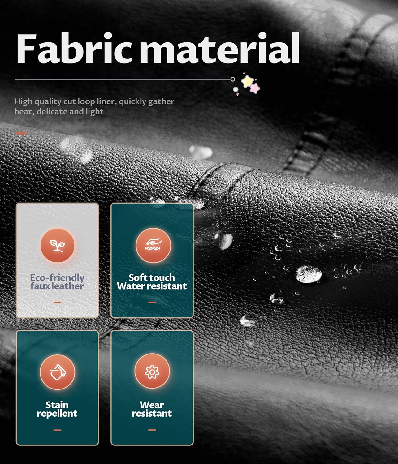 Boy's Faux Leather Jacket Windproof Warm Winter Coat Kids Bomber Outerwear Waterproof PU Motorcycle Jacket - Image 4