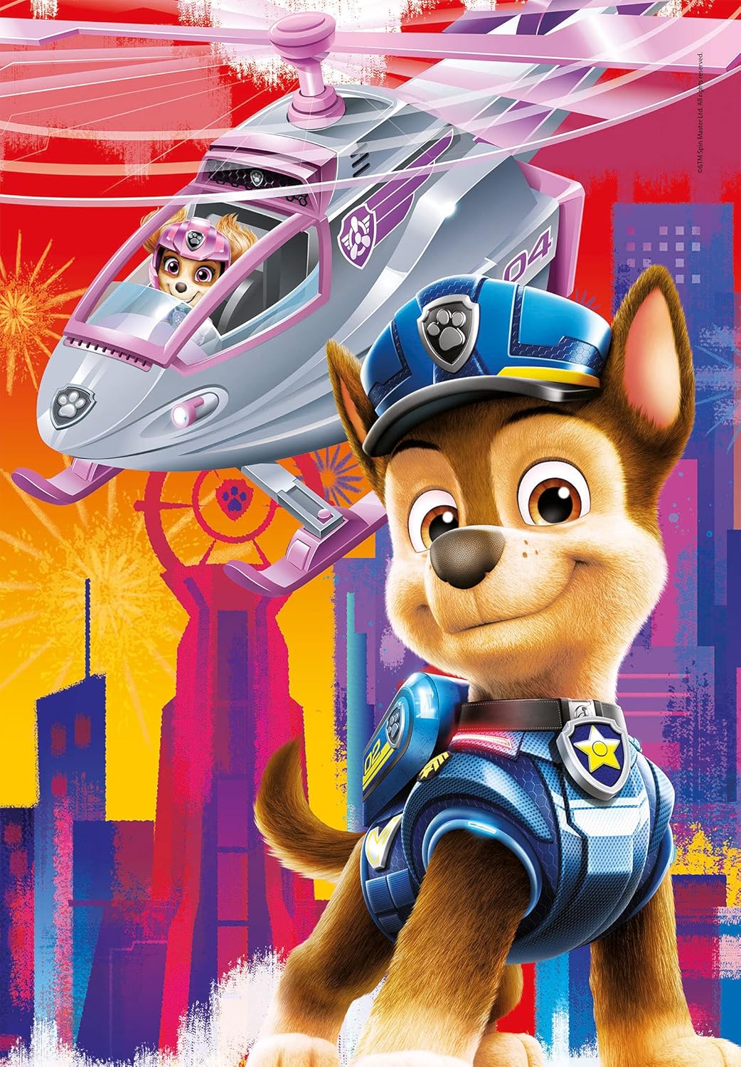 Clementoni - 25271 - Supercolor Puzzle Paw Patrol The Movie - 3 x 48 Pieces - Jigsaw Puzzles for Kids Age 4 - Made in Italy, Cartoon Puzzles