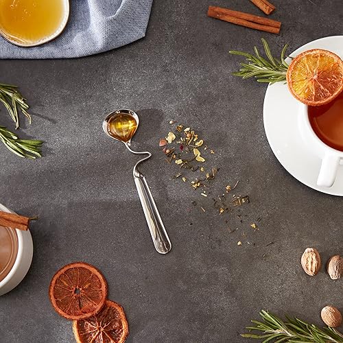 Miniatura 3 de RSVP International Endurance - Cuchara de miel duradera de acero inoxidable 188, apta para lavavajillas, cuchara de equilibrio, 5.625 pulgadas de