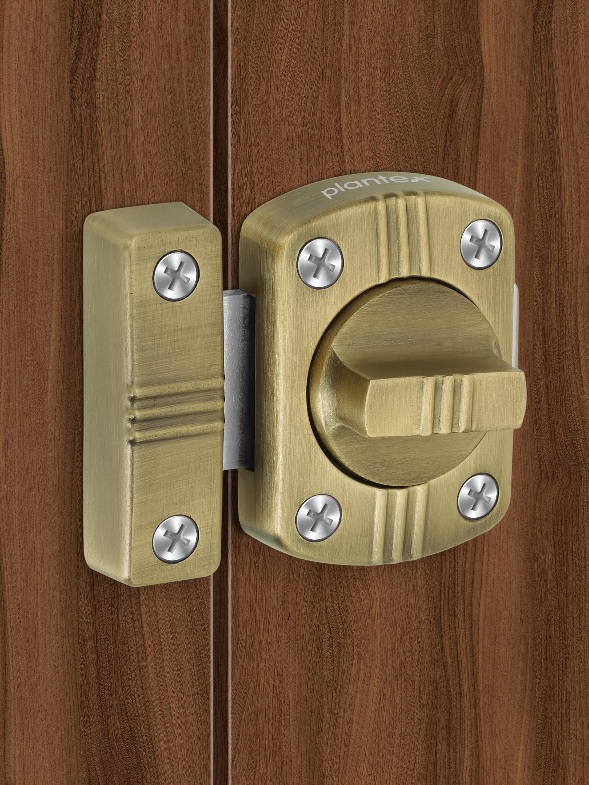 Plantex Bathroom Door Latch/Baby Latch for Bathroom/Latch Lock for Main Door/Door Stopper/Latch for Door Chitkani-Pack of 1 (Brass Antique)-image-25