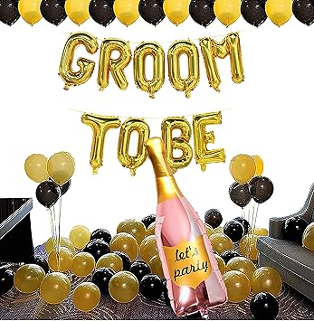 TOYXE Lets Party Groom to Be Decoration Balloons Set