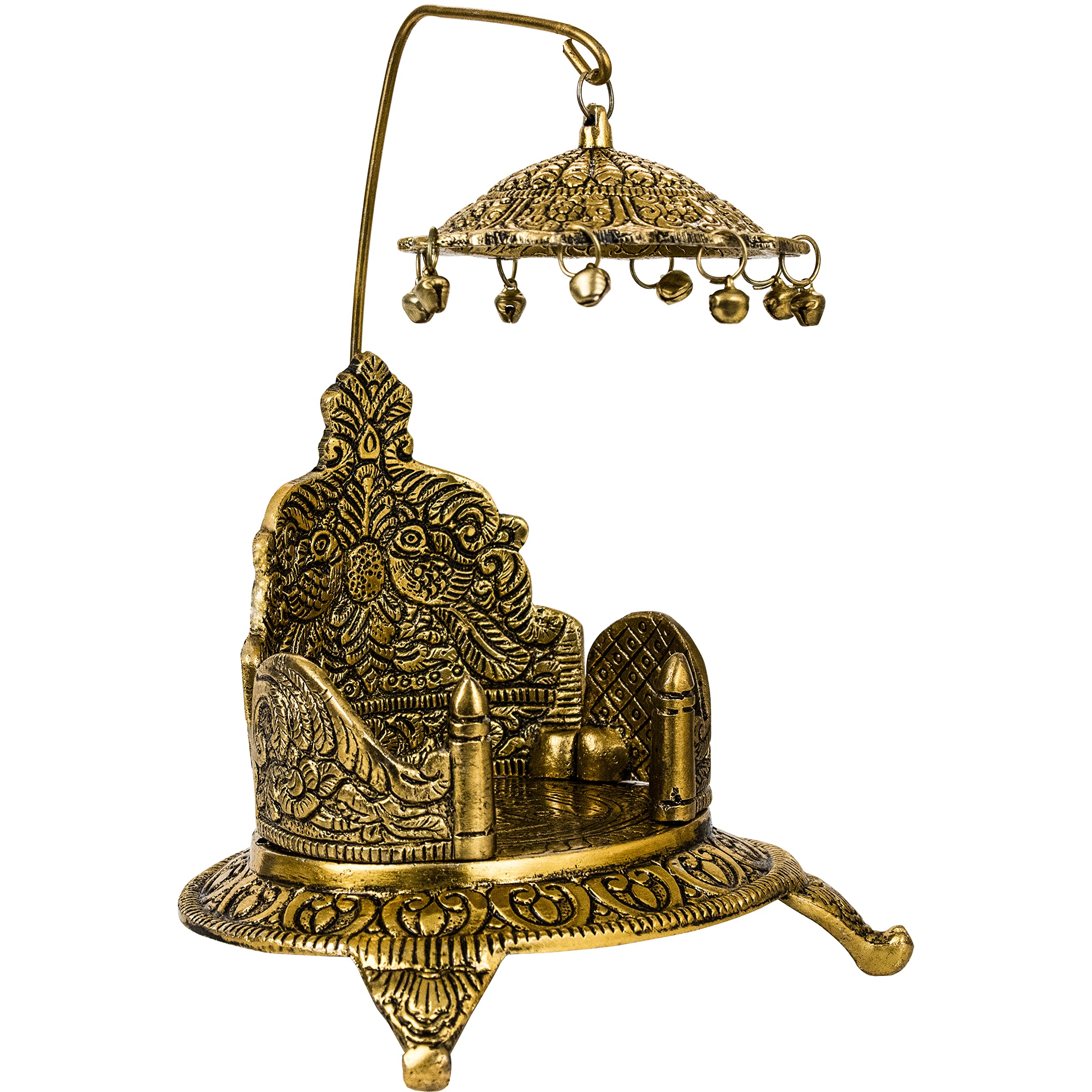 Brass Mukali Stool - Display Your Gods -4