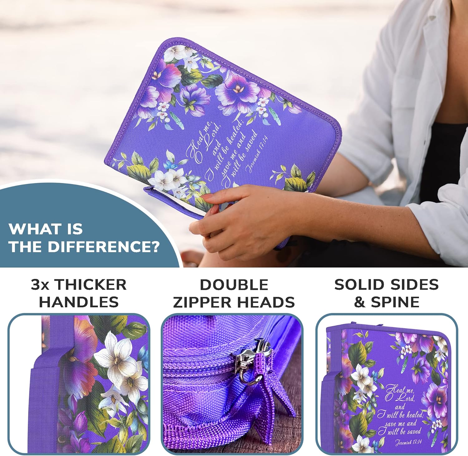 Set of 2 Bible Bags for Men and Women by DEHITE