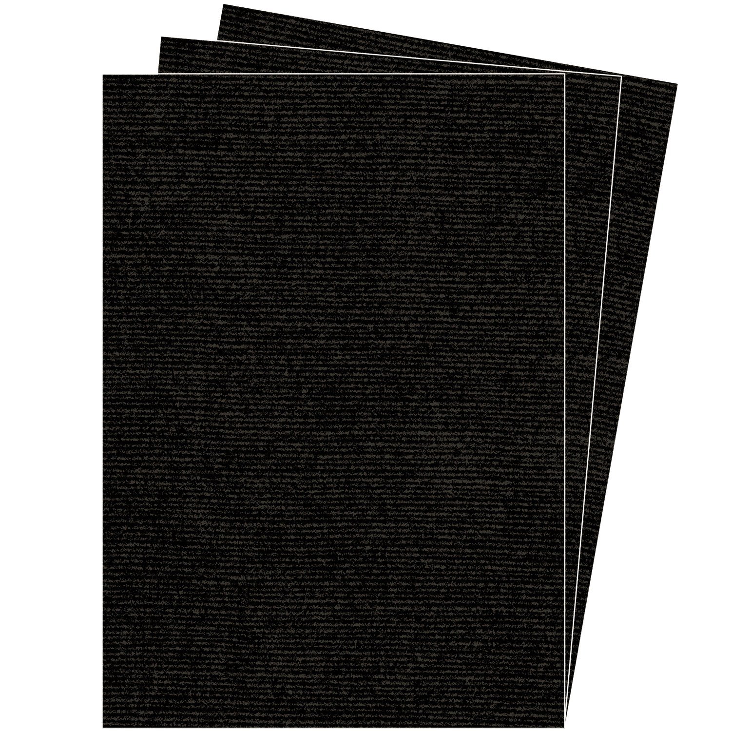 Fellowes Präsentationsdeckblätter Linen (Leinenstruktur), 250g/m², schwarz