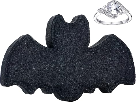 Jackpot Candles Halloween Bat Bath Bomb with Size 5 Ring Inside Large Made in USA