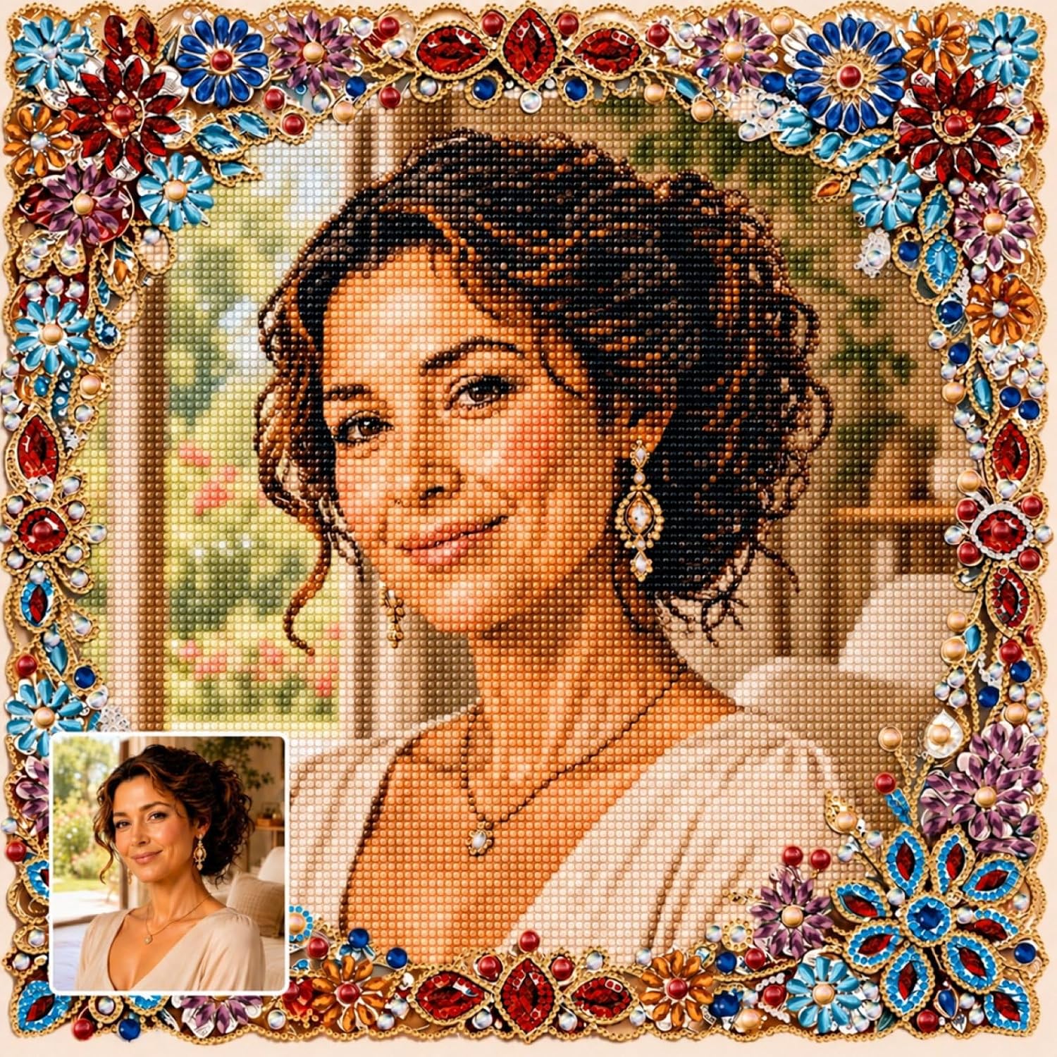 Bemaystar Custom Diamond Painting from Photo,Diamond Art Kits for Adults