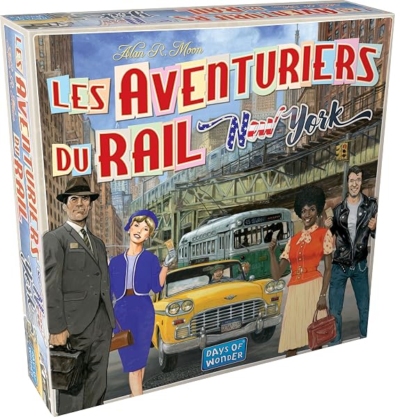 Les AVENTURIERS du Rail : New-York Années 60 - Jeu de Société & Stratégie