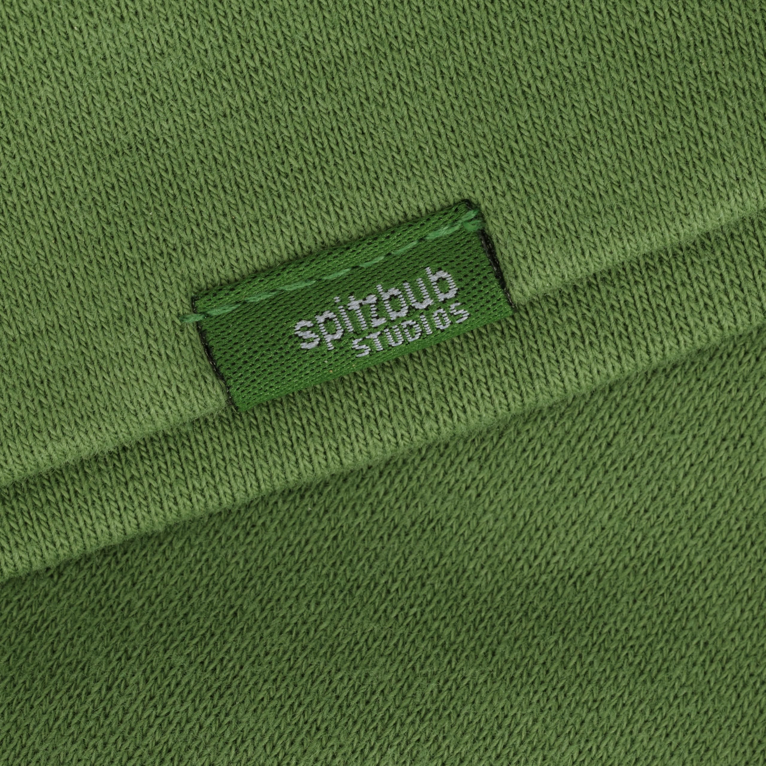 Spitzbub Oversized Hoodie Green Glow – Kapuzenpullover, Grün mit Kaktusprint auf der Brust & großem Rückenprint