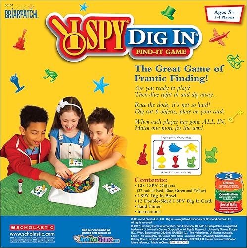 Miniatura 4 de I Spy Dig In, The Great Game of Frantic Finding, juego de identificación rápida de colores y formas para niños