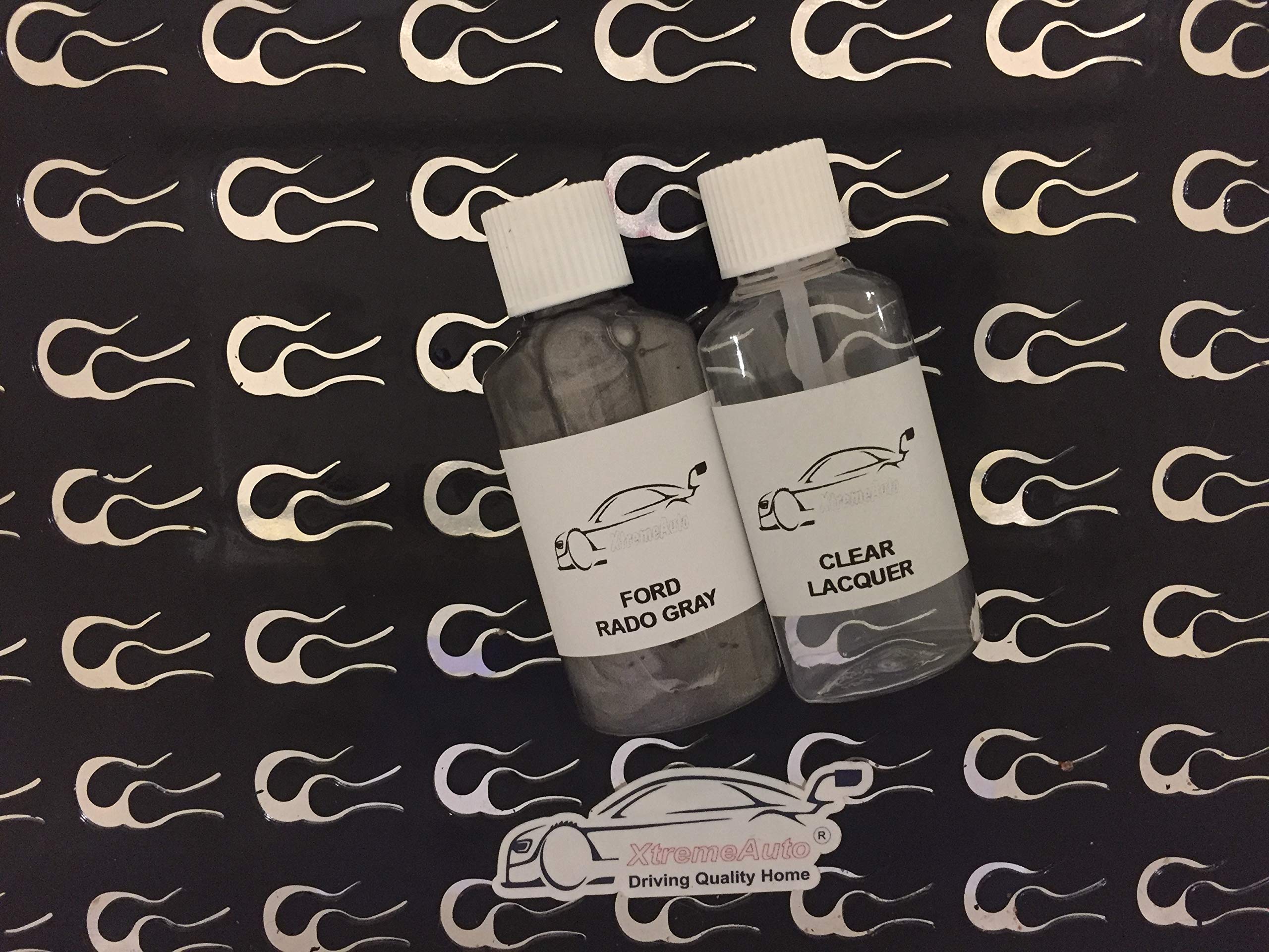 Xtremeauto Touch Up & Lacquer Rado Grey Alloy Wheel Paint Touch Up Repair Scratch Chip Curb Kit 30Ml With Brush (Touch Up & Lacquer)