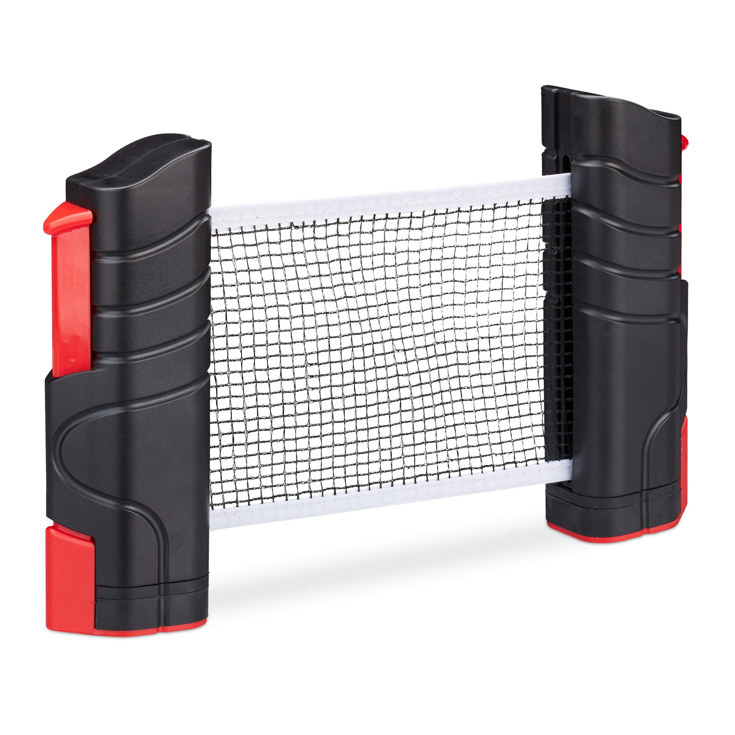Relaxdays 4x Table Tennis TT Net Ping Pong Net Retractable Portable Clamp Bracket