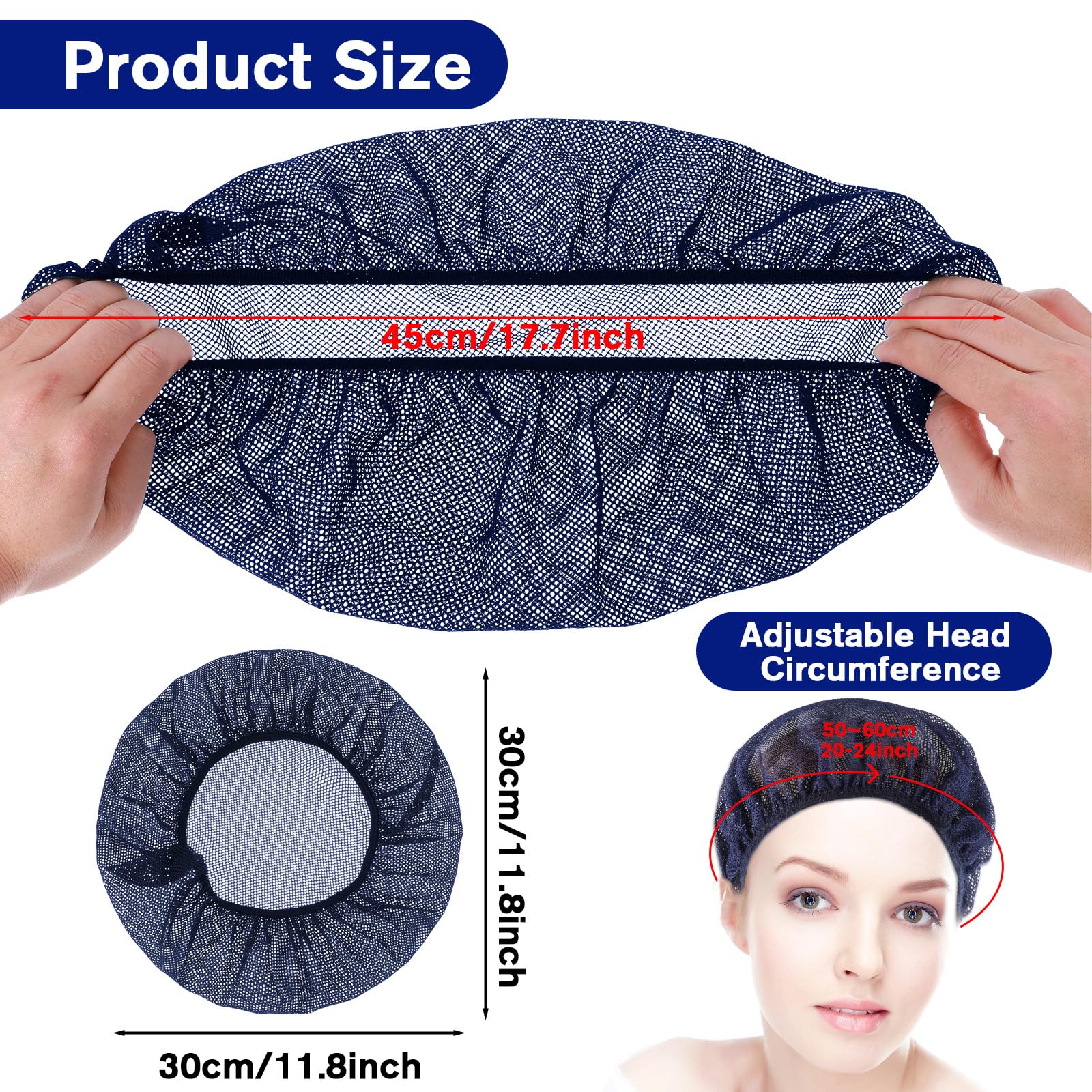 Jeffdad 6 retine per capelli per dormire riutilizzabili da donna