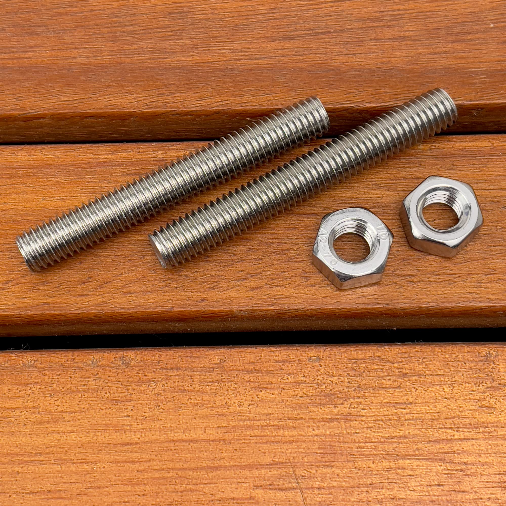 GATE14® Knopfpoller für Boot aus verchromtem Messing, glänzend, Länge 140 mm