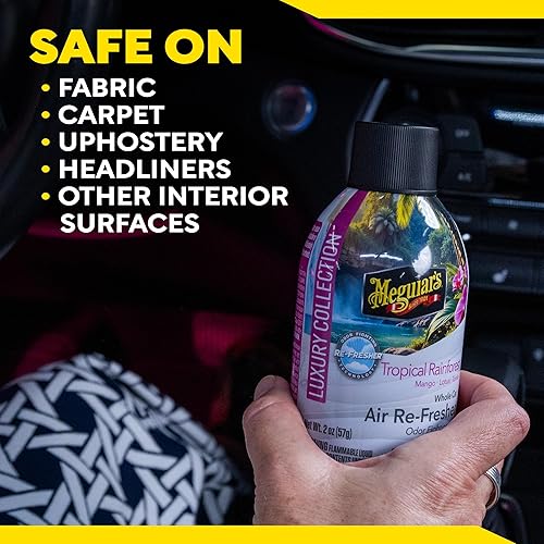 Vista 18 de Meguiar's - Aromatizante en aerosol para automóvil, elimina los olores fuertes del vehículo, aroma a brisa de verano (Summer Breeze), atomizador