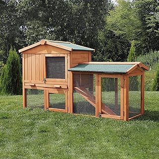 Miweba My Animal MH-03 Double Decker Rabbit Hutch in Pine Wood, Multifunctional and Winter-Proof product image