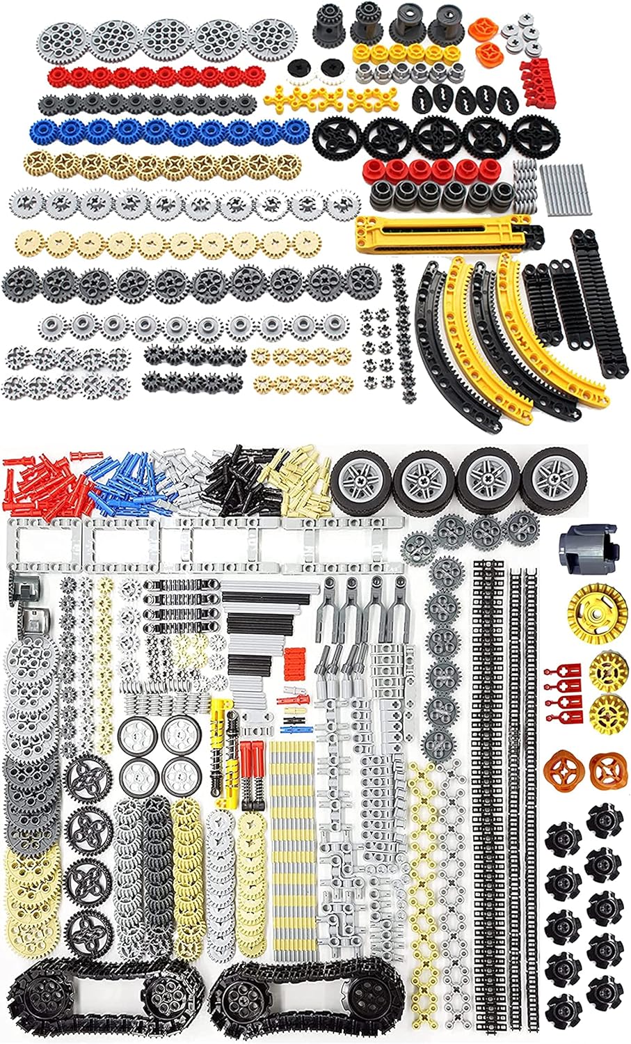 Habow 1085pcs TechnicParts GearsAxlePinConnector