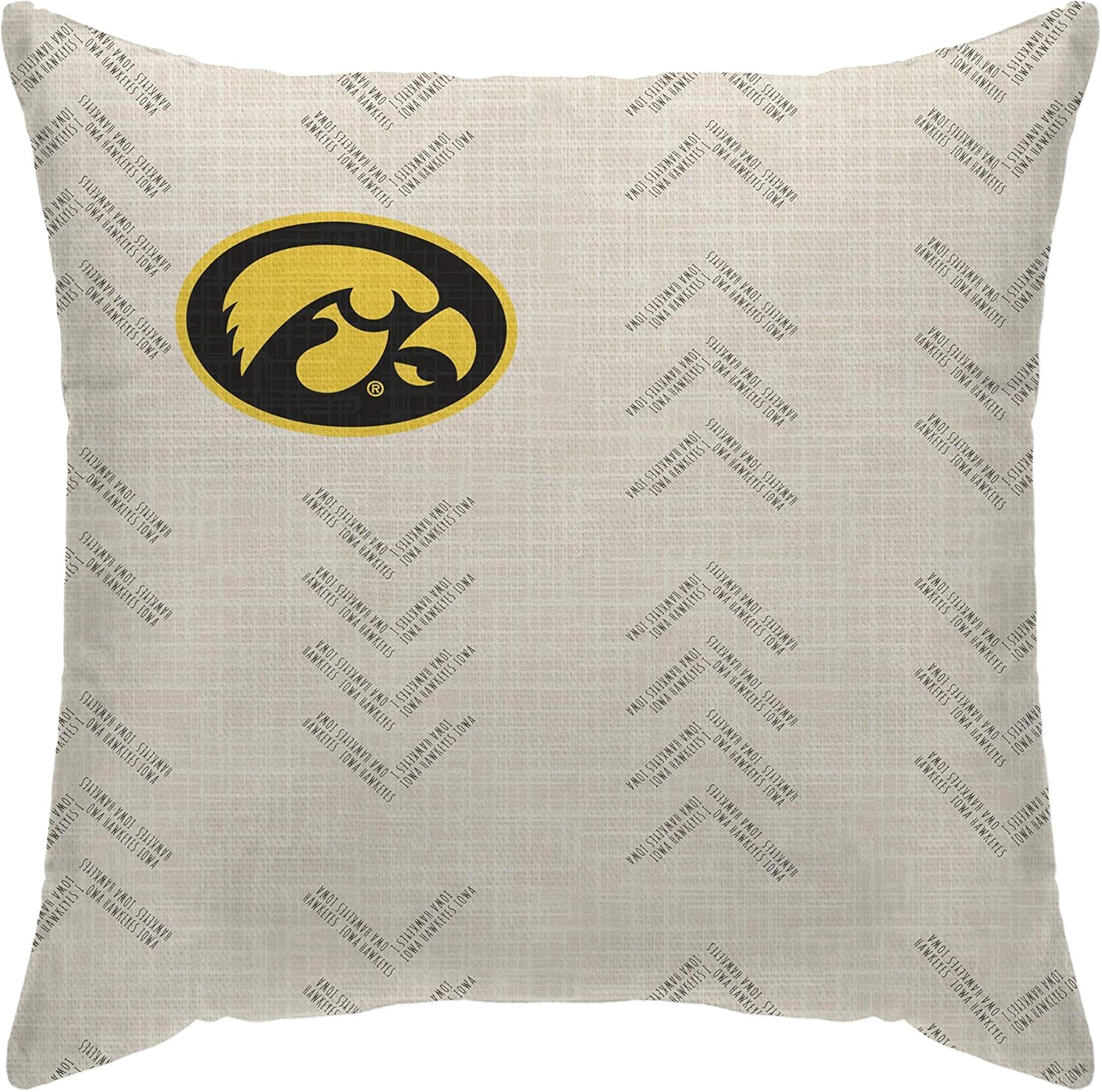 Pegasus Sports Officially Licensed NCAA Wordmark Decorative Throw Pillow, 18" x 18"
