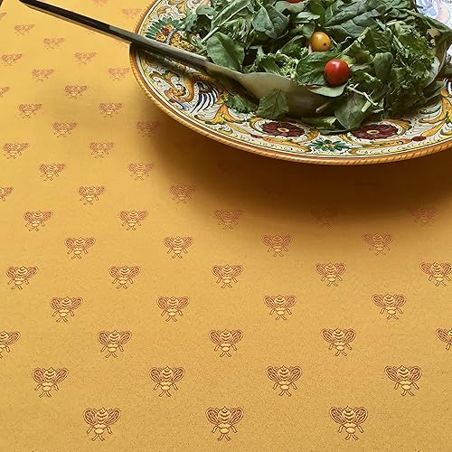 Miniatura 3 de Amelie Michel Servilleta francesa jacquard de lujo en abeja maya, marfil  Resistente a las manchas, fácil cuidado, lavable a máquina, tela fabricada