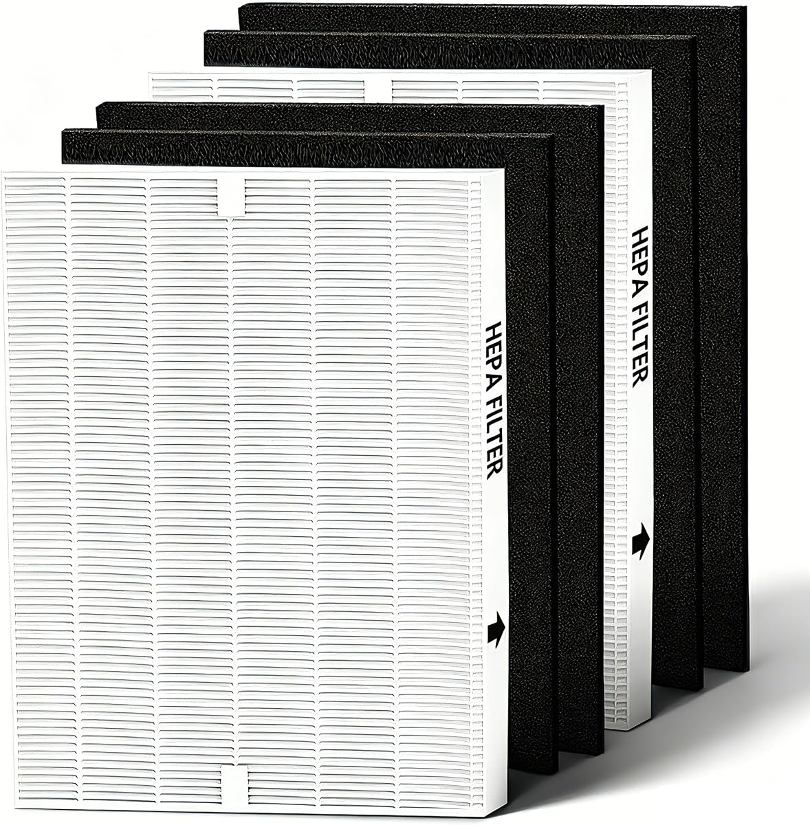 AP-1512HH Replacement Filter Compatible with Coway Airmega AP-1512HH and Airmega 200M Air Purifiers AP-1512HH-FP, AP-1518R, AP-1519P 2 High Filter and 4 Activated Carbon Filter Part #3304899