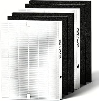 AP-1512HH Replacement Filter Compatible with Coway Airmega AP-1512HH and Airmega 200M Air Purifiers AP-1512HH-FP, AP-1518R, AP-1519P 2 High Filter and 4 Activated Carbon Filter Part #3304899