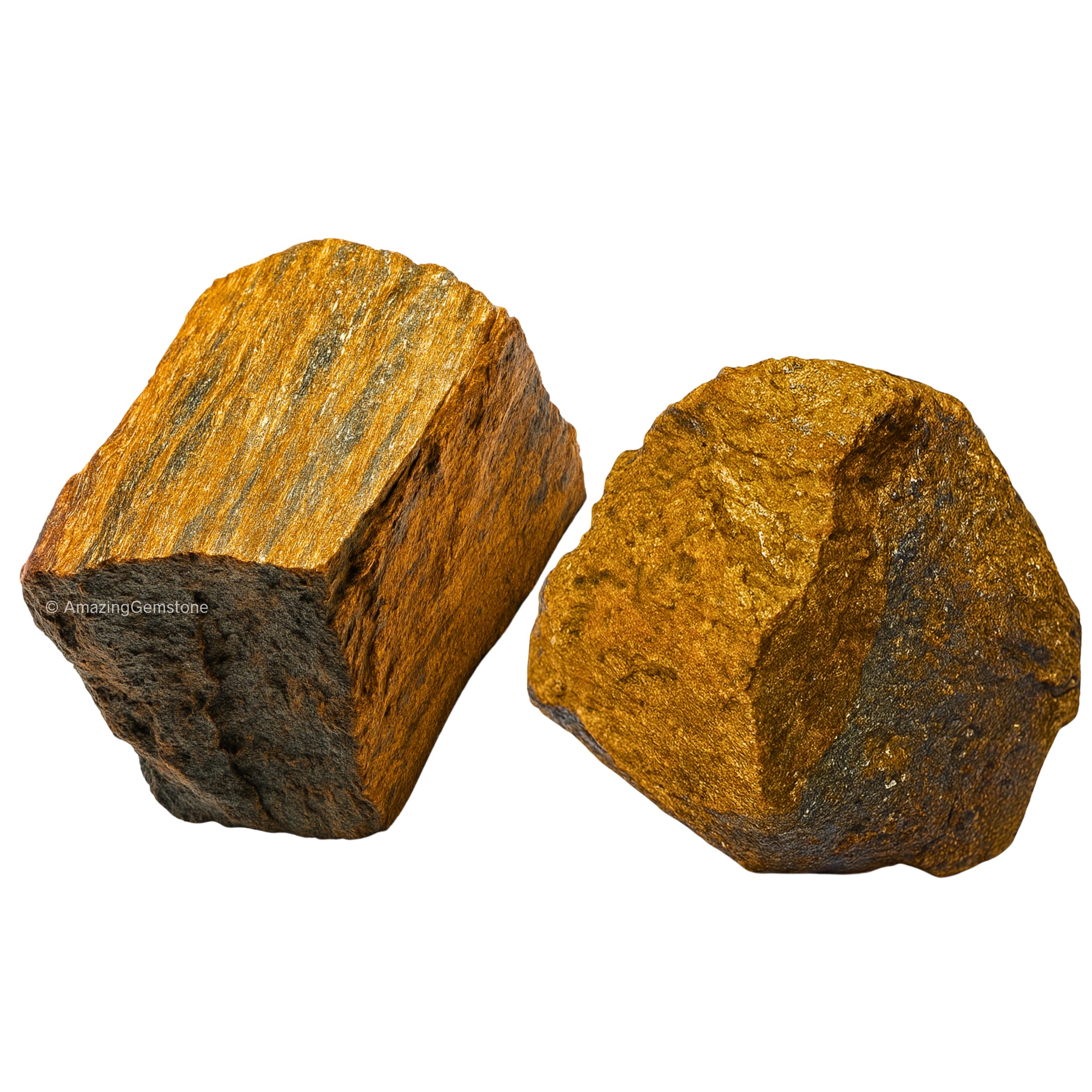 Bronzite Crystals and Healing Stones, 2 Piece Raw | Certified Healing Crystal Rough Rocks For Tumbling and DIY Projects Gifts - Positive Energy, Chakra Healing, Meditation