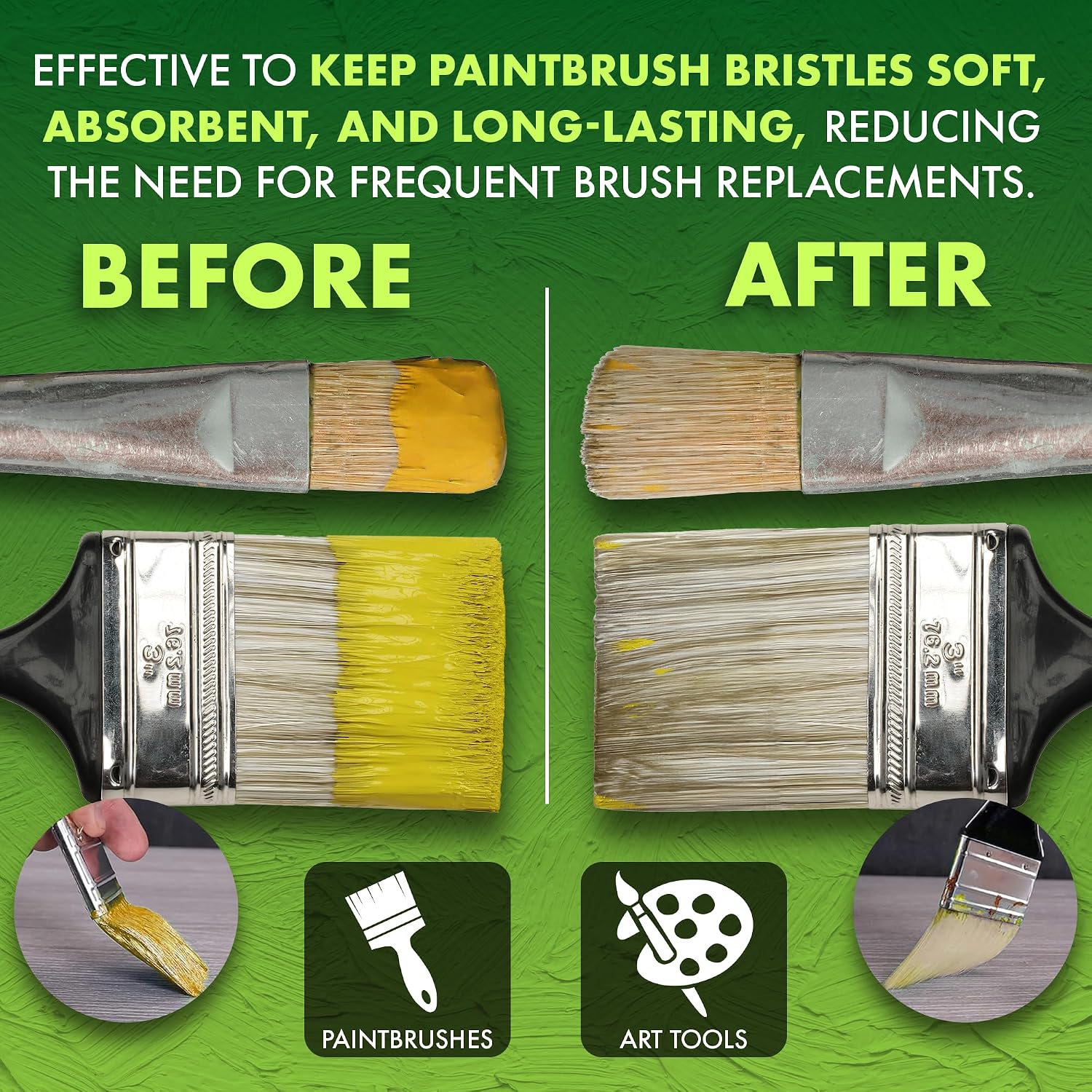 Eco Safety SoyThin Odorless Paint Thinner for Oil Painting, Oil Colors, Enamel & Varnishes - Paint Brush Cleaner and Restorer - Quart